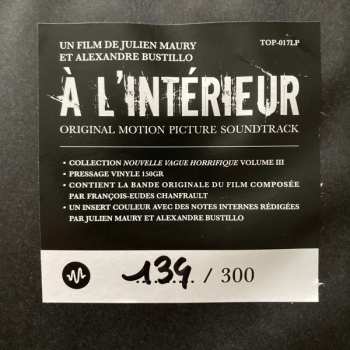 LP François-Eudes Chanfrault: À L'Intérieur (Original Motion Picture Soundtrack) LTD