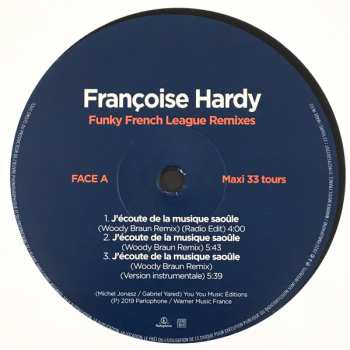 LP Françoise Hardy: Funky French League Remixes - J'écoute De La Musique Saoûle / Juke Box