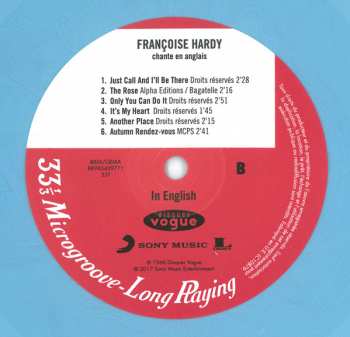 LP Françoise Hardy: In English LTD | CLR