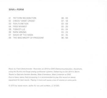 CD Frank Bretschneider: Sinn + Form