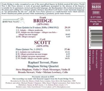 CD Frank Bridge: Piano Quintets