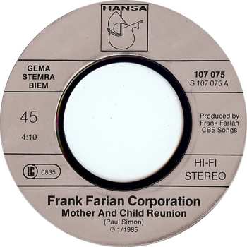 SP Frank Farian Corporation: Mother And Child Reunion