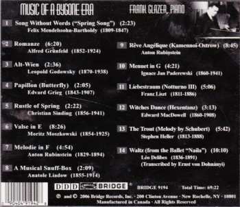CD Frank Glazer: Music Of A Bygone Era