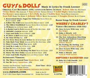 CD Frank Loesser: Guys & Dolls - Original 1950 Broadway Cast  / Where's Charley?