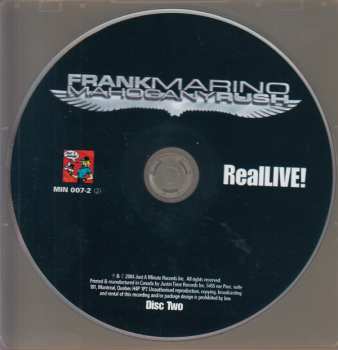 2CD Frank Marino: Real Live!