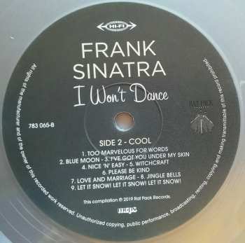 LP/CD Frank Sinatra: I Won't Dance CLR