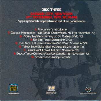 6CD/Box Set Frank Zappa: 1970s Broadcast Collection