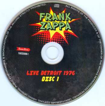 2CD Frank Zappa: Live Detroit 1976 (New Improved Recipe)