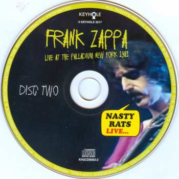 2CD Frank Zappa: Nasty Rats Live... Live At The Palladium New York 1981