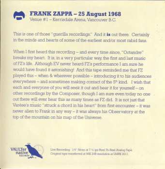 2CD Frank Zappa: Road Tapes, Venue #1