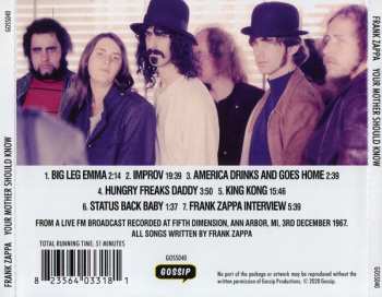 CD Frank Zappa: Your Mother Should Know