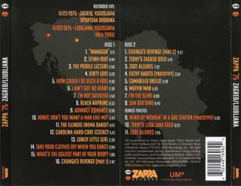 2CD Frank Zappa: Zappa '75 Zagreb/Ljubljana