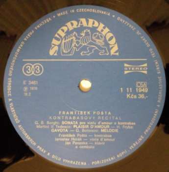 LP František Pošta: Kontrabasový Recitál