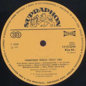 LP František Ringo Čech: 1983