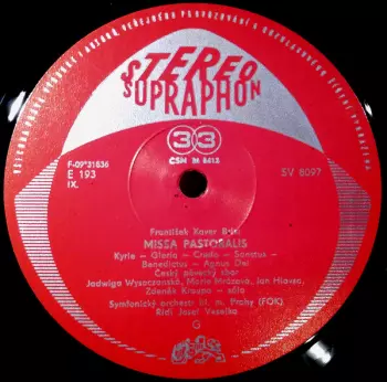 František Xaver Brixi: Missa Pastoralis / Vánoční Muzika