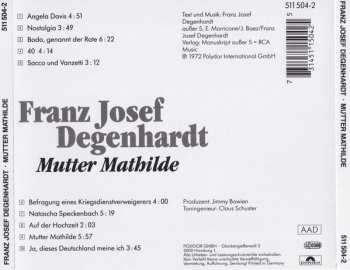 CD Franz Josef Degenhardt: Mutter Mathilde
