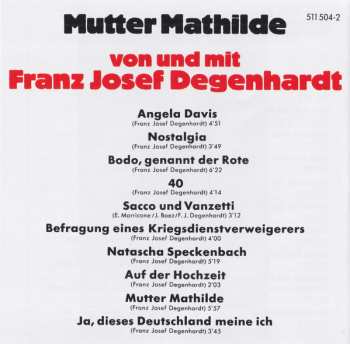 CD Franz Josef Degenhardt: Mutter Mathilde