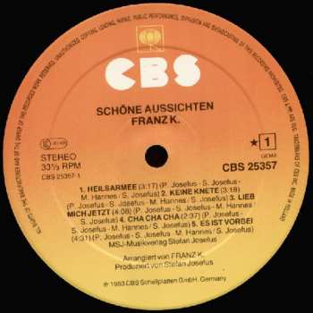LP Franz K.: Schöne Aussichten