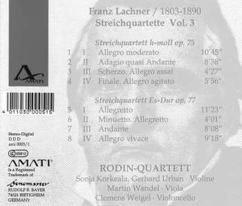CD Franz Paul Lachner: Streichquartette Vol.3