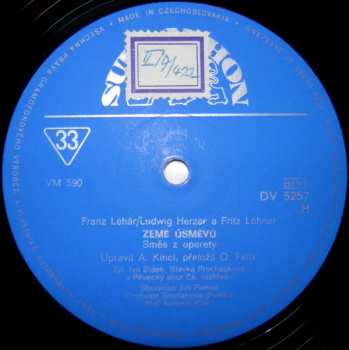 LP Franz Lehár: Veselá Vdova / Země Úsměvů