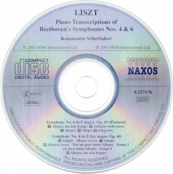 CD Ludwig van Beethoven: Complete Piano Music • Volume 19 - Symphonies Nos. 4 & 6 Pastoral (Piano Transcriptions)