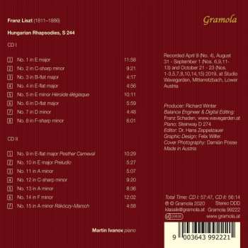 2CD Franz Liszt: Hungarian Rhapsodies