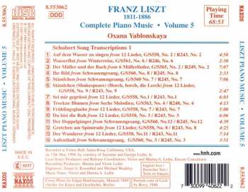 CD Franz Liszt: Schubert Song Transcriptions