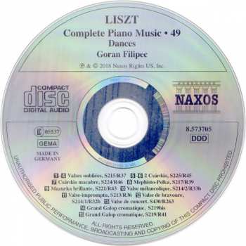CD Franz Liszt: Piano Music • 49: Dances