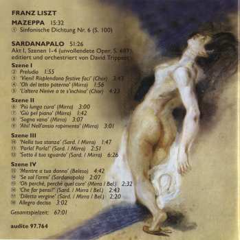 CD Franz Liszt: Sardanapalo, Mazeppa