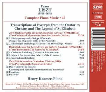 CD Franz Liszt: Transcriptions From Christus And The Legend Of St Elisabeth