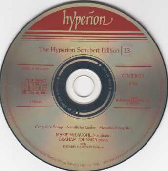 CD Franz Schubert: Complete Songs = Sämtliche Lieder = Mélodies Intégrales