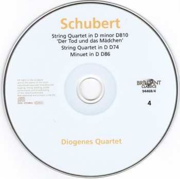 7CD/Box Set Franz Schubert: Complete String Quartets