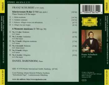 CD Franz Schubert: Klaviersonate = Piano Sonata D 960 • Moments Musicaux D 780