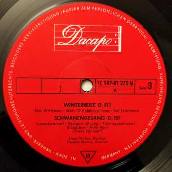 2LP Franz Schubert: Winterreise D. 911 / Schwanengesang D. 957