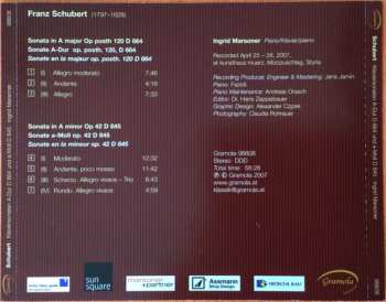 CD Franz Schubert: Klaviersonaten A-Dur D 664 und a-Moll D 845