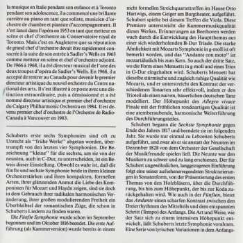 CD Franz Schubert: Symphonies Nos. 5 & 6