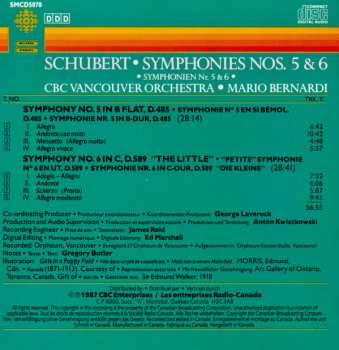 CD Franz Schubert: Symphonies Nos. 5 & 6