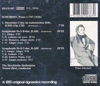 CD Franz Schubert: Symphony No. 5 In B Flat / Symphony No. 6 In C / Overture In C "In The Italian Style"
