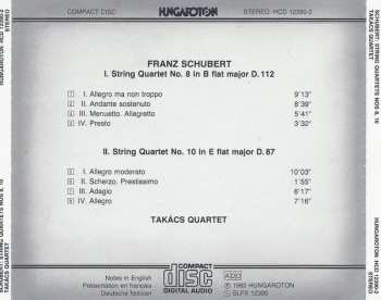 CD Franz Schubert: String Quartets In B Flat Major D.112 • In E Flat Major D.87