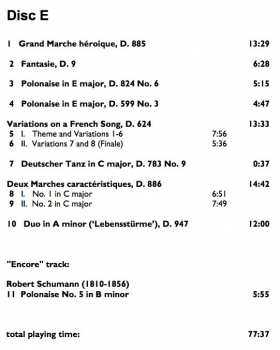 7CD/Box Set Franz Schubert: The Complete Original Piano Duets