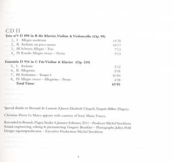 2CD Franz Schubert: Trios - Sonate "Arpeggione" - Fantasie