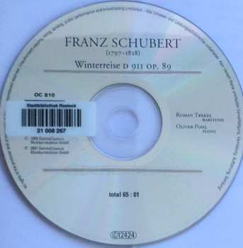 CD Franz Schubert: Winterreise D 911 Op. 89
