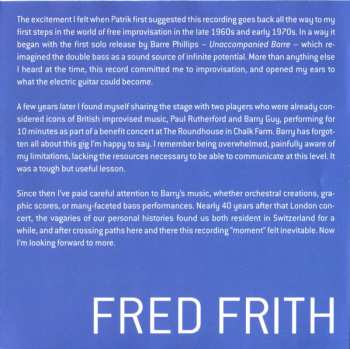 CD Fred Frith: Backscatter Bright Blue
