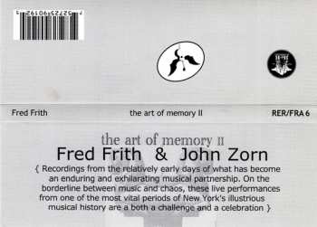 CD Fred Frith / John Zorn: The Art Of Memory II