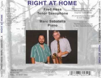 CD Fred Hess: Right At Home