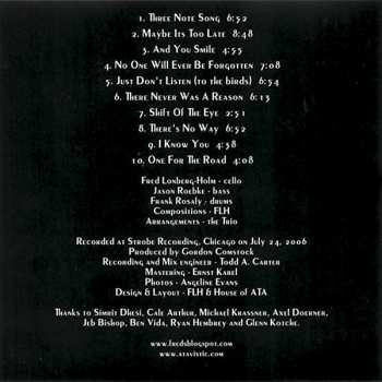 CD Fred Lonberg-Holm Trio: Terminal Valentine