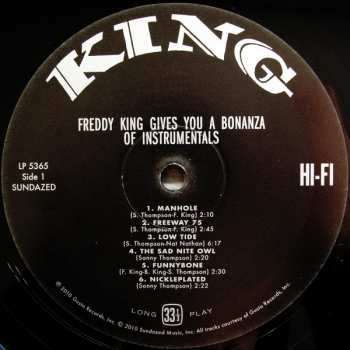LP Freddie King: Gives You A Bonanza Of Instrumentals
