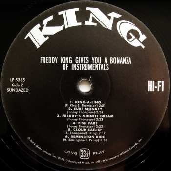 LP Freddie King: Gives You A Bonanza Of Instrumentals