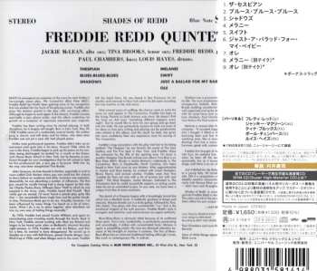 CD Freddie Redd Quintet: Shades Of Redd