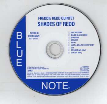 CD Freddie Redd Quintet: Shades Of Redd